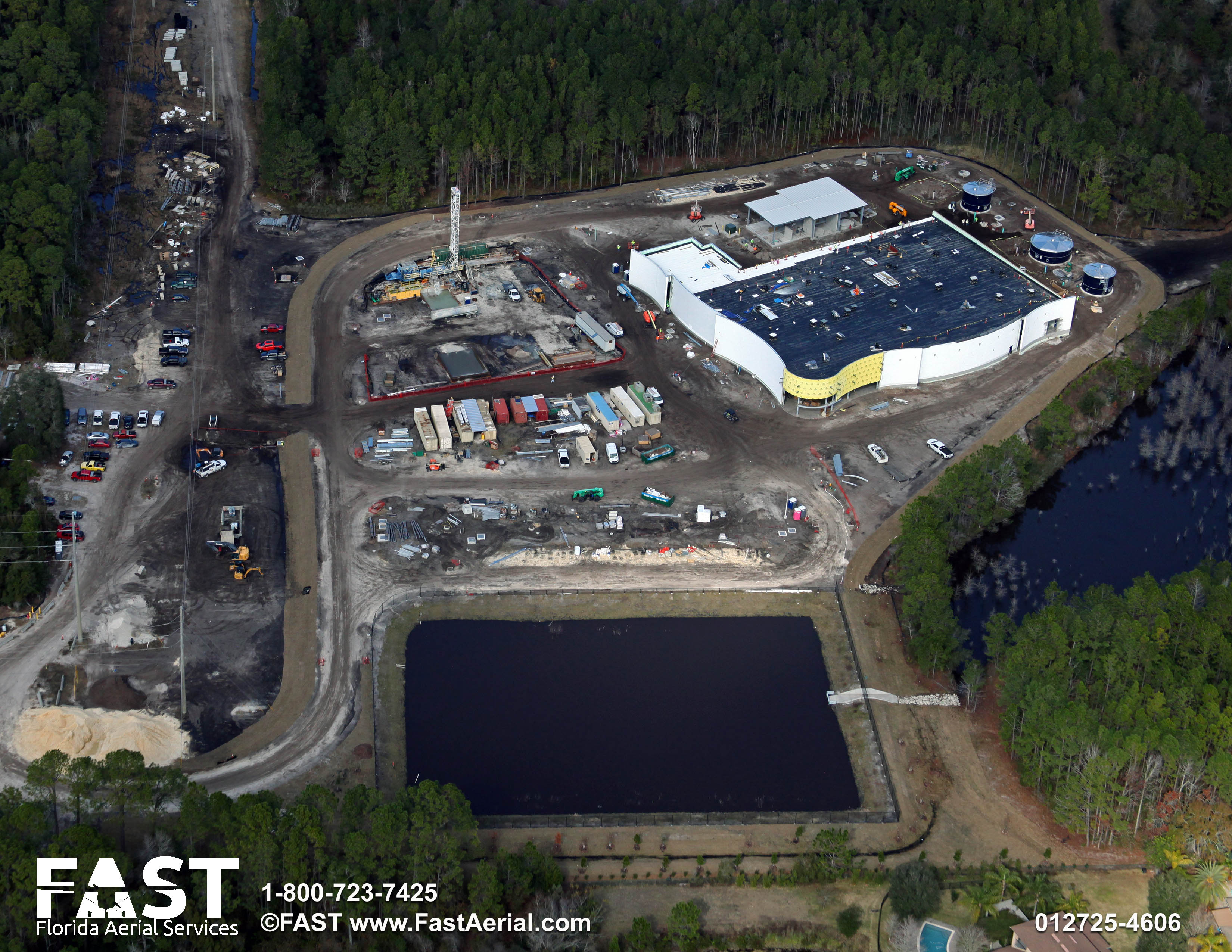 aerial photo of JEA H2.0 facility construction