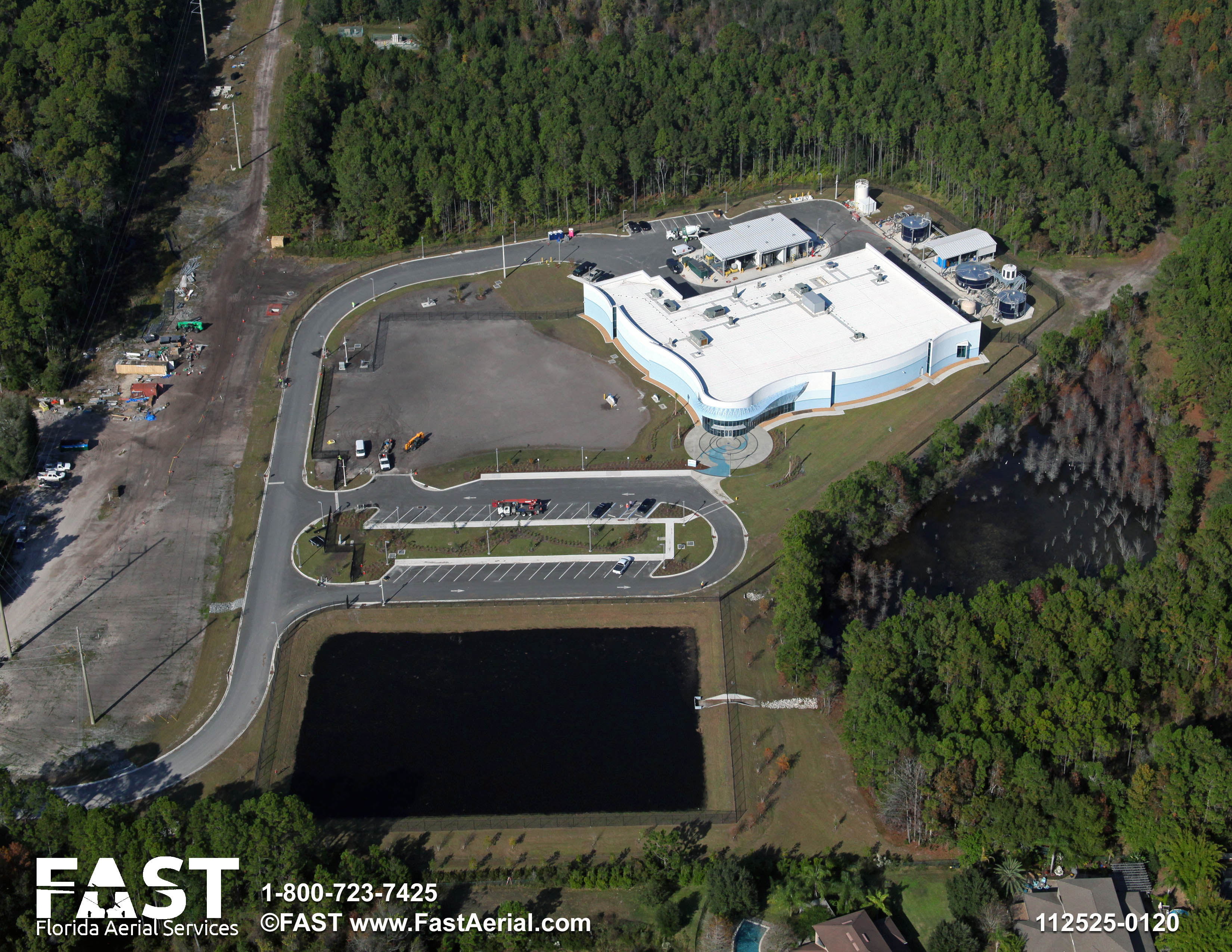 aerial photo of JEA H2.0 facility construction